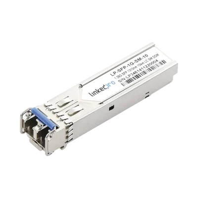 Transceptor Óptico SFP (Mini-Gbic) / Monomodo 1310 nm / 1.25 Gbps / 1000BASE-LX / Conectores LC/UPC Dúplex / DDM / Hasta 10 km