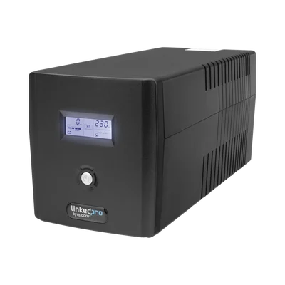UPS 1200VA/720W Pantalla LCD / Línea Interactiva 120Vca / 6 tomas 5-15R (4 Respaldadas) / Regulación de Voltaje / Protección RJ45