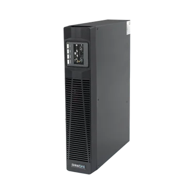 UPS de 1000VA/900W / Topología On-Line Doble Conversión / Entrada y Salida de 120 Vca / Clavija de Entrada NEMA 5-20P / Pantalla LCD Configurable / Formato Rack/Torre / 8 Salidas