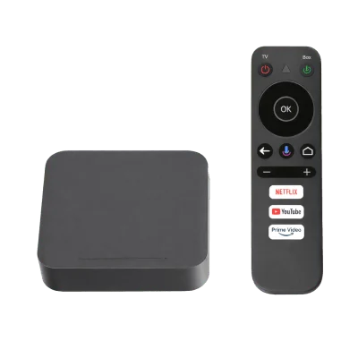 STB 4K Android con Google TV / Alto Rendimiento / Conexión Wi-Fi y por Cable / Control Remoto Bluetooth / Salida HDMI / Software de Gestion para ISPs/ Para modo desarrollador leer la nota en la descripcion