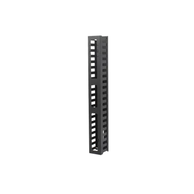 Organizador de Cable Vertical de 21 Unidades Rack Sencillo, Compatible con Racks Serie EIRL y EIQR