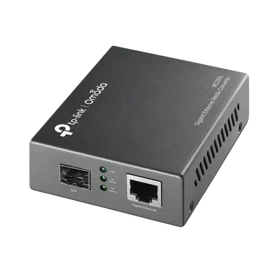 Convertidor Fibra Óptica Monomodo o Multimodo / 1 Puerto SFP 1000 Mbps / 1 Puerto RJ45 10/100/1000 Mbps / Plug and Play