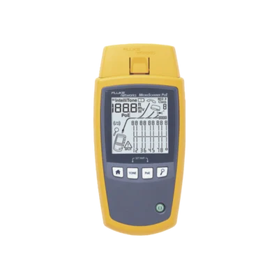 Verificador de Red MicroScanner PoE, para Comprobación de Redes de Voz, Datos, Video y PoE 802.3af, at, bt y UPOE, con Pantalla LCD Retroiluminada
