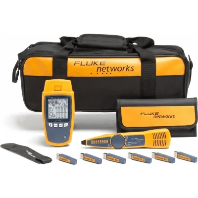 Kit Profesional de Verificador de Red MicroScanner PoE, para Comprobación de Redes de Voz, Datos, Video y PoE 802.3af, at, bt y UPOE, con Pantalla LCD Retroiluminada