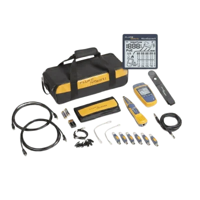 Kit Profesional de Verificador de Red MicroScanner2, para Comprobación de Redes de Voz, Datos y Video, con Pantalla LCD Retroiluminada