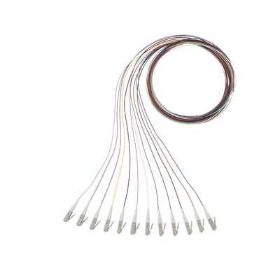 Kit de 12 Pigtails con Conector LC, Multimodo 50/125 OM4, 900um, de 1 Metro (3.28 Pies)