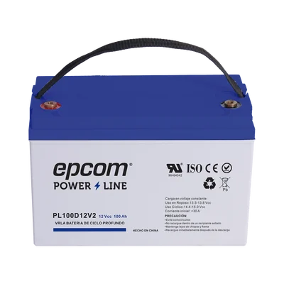 Batería de respaldo 12 V 100 Ah AGM | Certificada UL94-HB Retardo a la flama básica | Ciclo profundo | Para uso en aplicaciones fotovoltaicas y de emergencia | Terminales T4