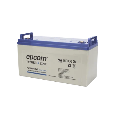 Batería de respaldo 12 120 Ah AGM | Certificada UL94-HB Retardo a la flama básica | Ciclo profundo | Para uso en aplicaciones fotovoltaicas y de emergencia | Terminales T4