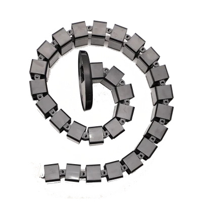 Portacable de Tipo Cadena para Escritorio / Organizador de Cables Vertical Articulado / 1200 mm (47.24 Pulgadas) de Longitud / Evita que los Cables se Enreden o Tensen al Momento de Elevar la Altura