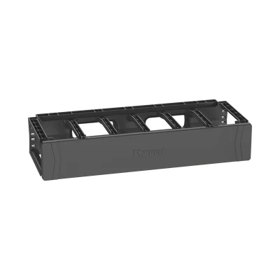 Organizador de Cables Horizontal PatchRunner™, Sencillo (Solo Frontal), Para Rack de 19in, 2UR