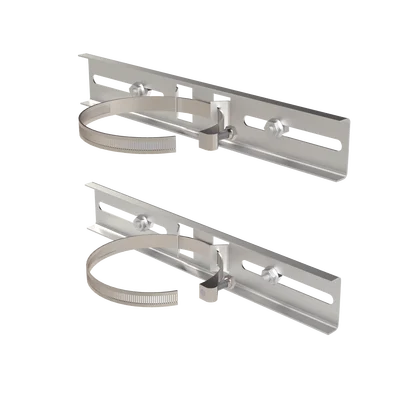 Montaje de Metal Galvanizado para Poste Universal para Gabinetes de Ancho Hasta 30 cm.