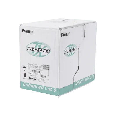 Bobina de Cable UTP 305 Metros (1000 Pies) de Cobre, TX6000? PanNet, Reelex, Gris Internacional, Categoría 6 Mejorado (23 AWG), PVC (CM), de 4 Pares