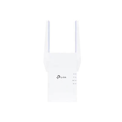 Repetidor / Extensor de Cobertura WiFi AX 1500 Mbps, doble banda 2.4 GHz y 5 GHz, con 1 puerto 10/100/1000 Mbps