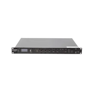 Amplificador Mezclador | 120W RMS | Sistema 100V y Baja Impedancia | MP3 | Tuner | Bluetooth | Música ambiental y Voceo