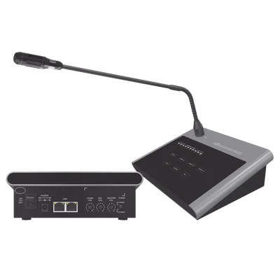 Microfono Remoto de 4 Zonas Para Sistema de Voceo | Compatible Con Amplificadores SF4240UC y SF2240UC