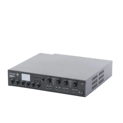 Amplificador Mezclador Matricial | 4 zonas | 240w por canal | 6 entradas | Receptor de medios