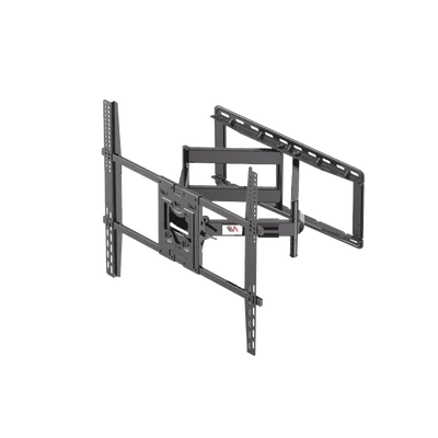 Montaje de Pared Universal Giratorio SP5-NB / Pantallas de 75″ a 110″ / VESA 400×400 a 800×600 mm / Carga 90.9 kg (200 lbs) / Inclinación +10° a -5° / Rotación 45° / Distancia de Pared 7.2 a 70 cm / Acero