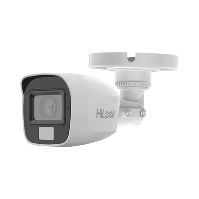 [Dual Light + ColorVu] Bala TURBOHD 2 megapixel / 20 mts IR + 20 mts luz blanca / Lente 2.8 (100° de Visión)  /  Exterior IP66 / Audio por Coaxitron / TVI-AHD-CVI-CVBS / Metal / Smart-Hybrid light