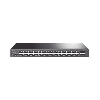 Switch Omada SDN Administrable / 48 puertos Gigabit y 4 puertos SFP / Funciones sFlow, QinQ y QoS / Administración centralizada OMADA