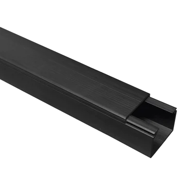 Canaleta TMK 1720 Color Negro con Cinta Adehsiva, 5 Ft. De Largo (1.5 m), Para uso en Exterior con Bajo Voltaje (5201-21362)