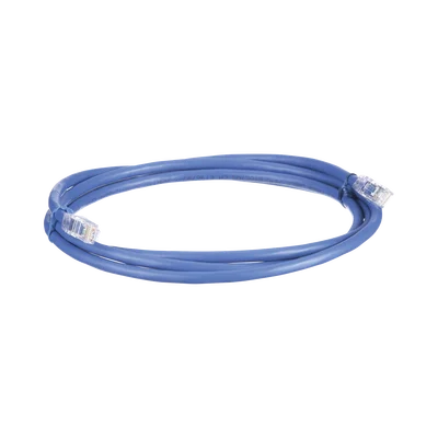 Cable de Parcheo UTP, Cat6A, 24 AWG, CM, Color Azul, 2.13 Metros (7 Pies)