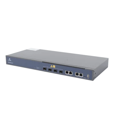 OLT de 2 puertos GPON + 4 puertos Uplink (2 puertos Gigabit Ethernet + 2 puerto SFP/SFP+) , hasta 256 ONUS