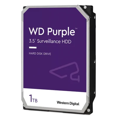 Disco Duro Purple de 1 TB / 5400 RPM / Optimizado para Soluciones de Videovigilancia / Uso 24-7 / 3 Años de Garantia