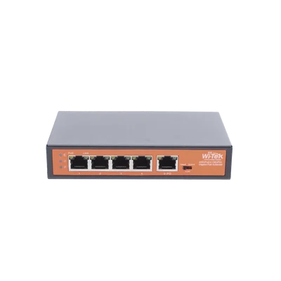 Extensor PoE / Entrada hasta 90 W / 4 puertos Gigabit PoE salida 802.3 af/at / Extensor PoE hasta 250 m / No administrable