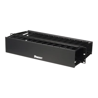 Organizador de Cables Horizontal PatchLink, Doble (Frontal y Posterior), Para Rack de 19in, 2UR