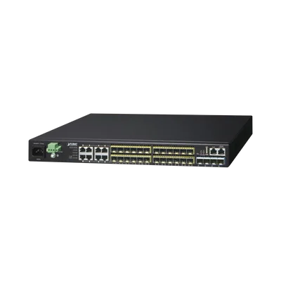 Switch Core Capa 3, 24 Puertos SFP 100/1000X, 8 Puertos Compartidos Gigabit Ethernet, 4 Puertos SFP de 10 Gbps