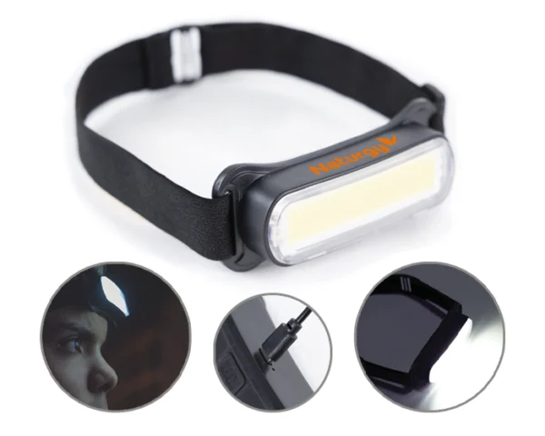 Lámpara Frontal Led de Plástico Recargable Rápel