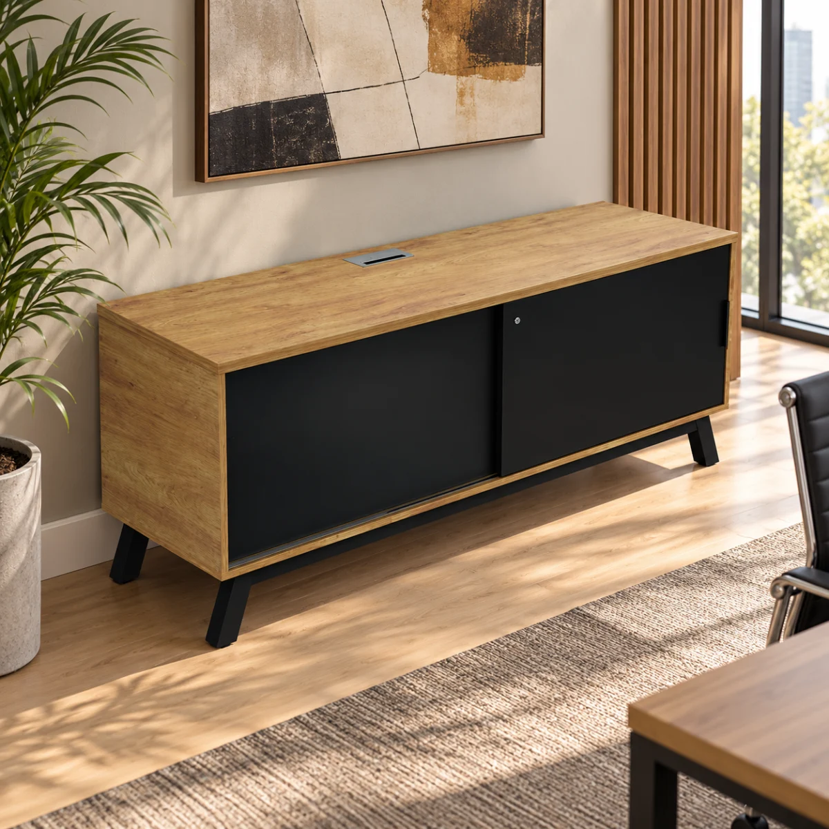 Credenza Alta Anzio M1020 con puertas abatibles 180cm